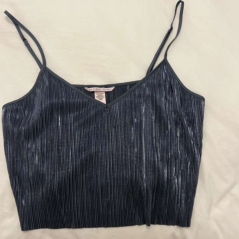 VS Silver Crop Top